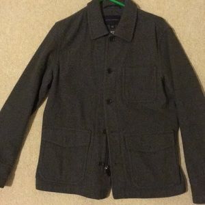 Banana republic grey wool coat